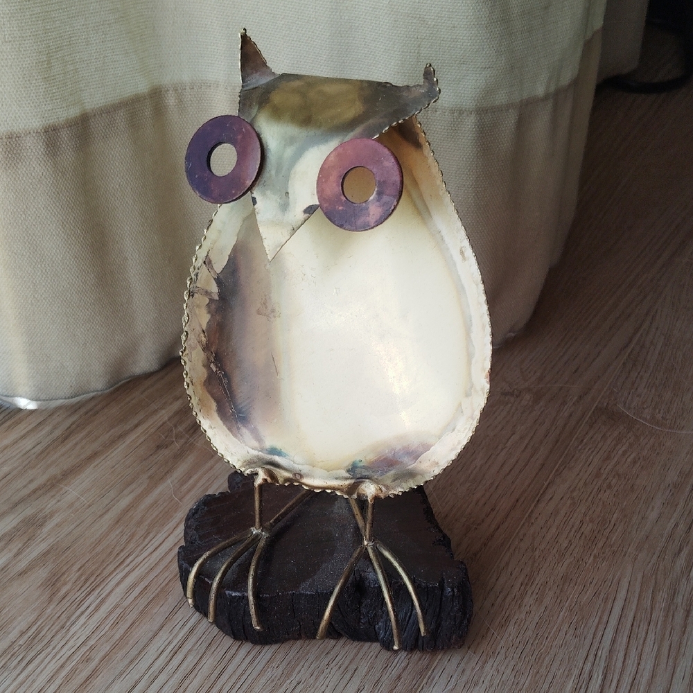Brass Owl Art Sculpture